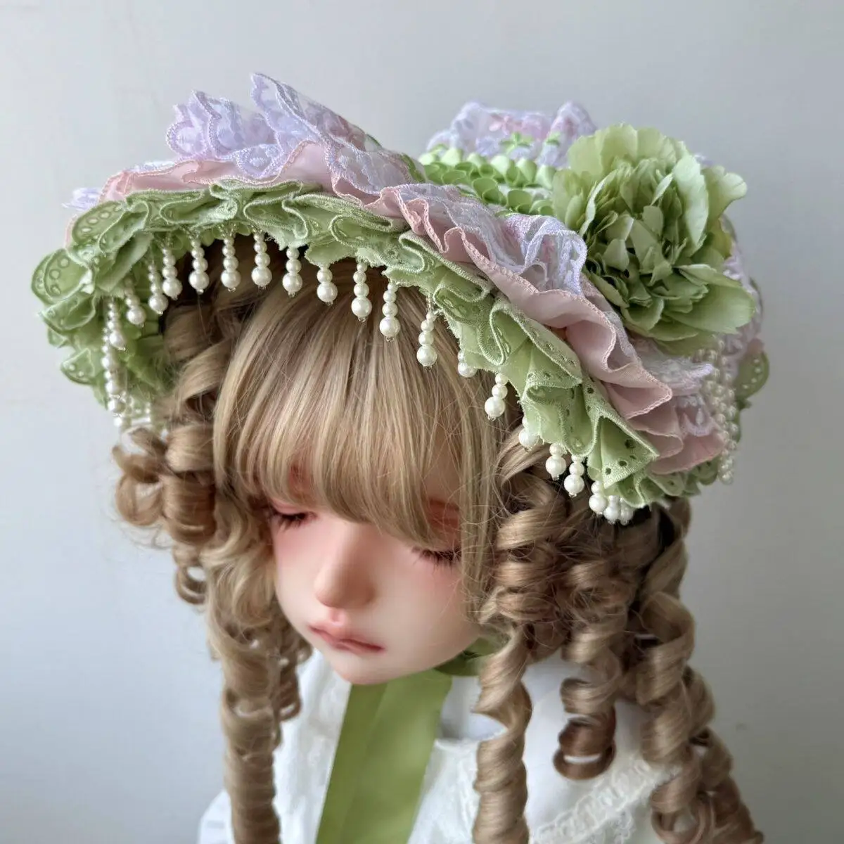 Four O'clock Flower Ponet Original Lolita Hanyang Eclectic Bnt Straw Hat Ponet Pastoral Lolita Straw Hat