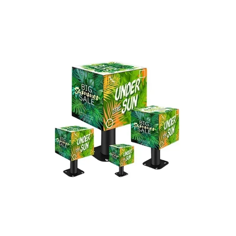 P2.5 indoor Rubik's Cube LED screen, advertising cube store ceiling luminous display