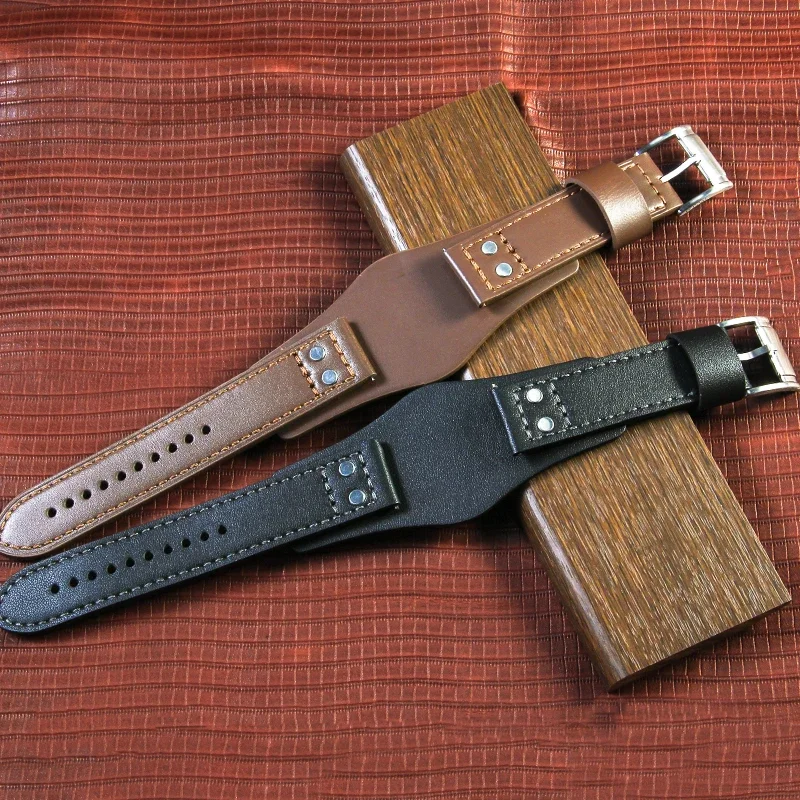 Soft Smooth Genuine Cow Leather Watchbands for Fossil Ch2565 Ch2891 FS4812 FS5068 Series Waterproof Strap with Tray 22mm