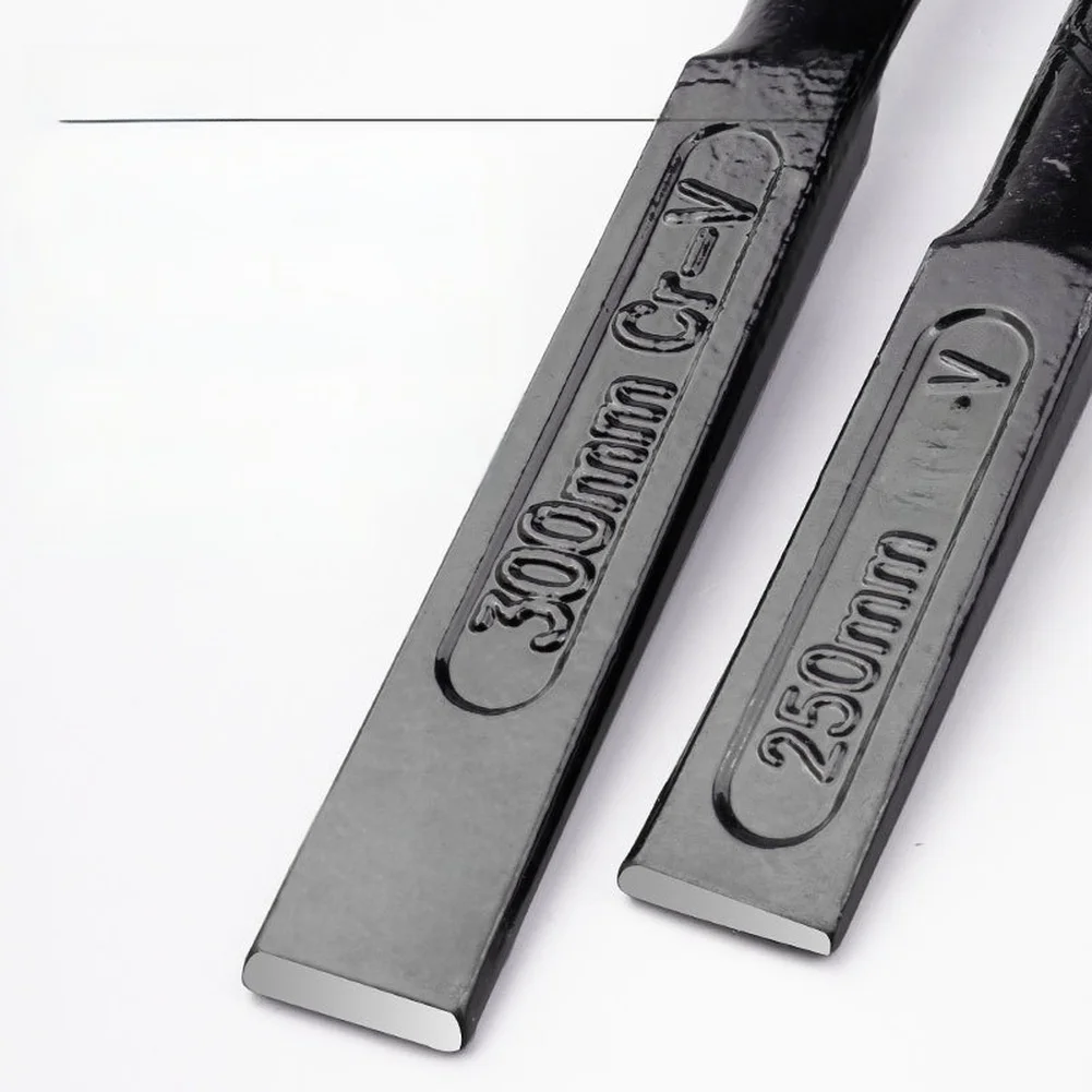 Steel Chisel for Masonry Use Heat Treated High Carbon Blade with Comfort Grip and Hand Guard 150mm 200mm 250mm 300mm