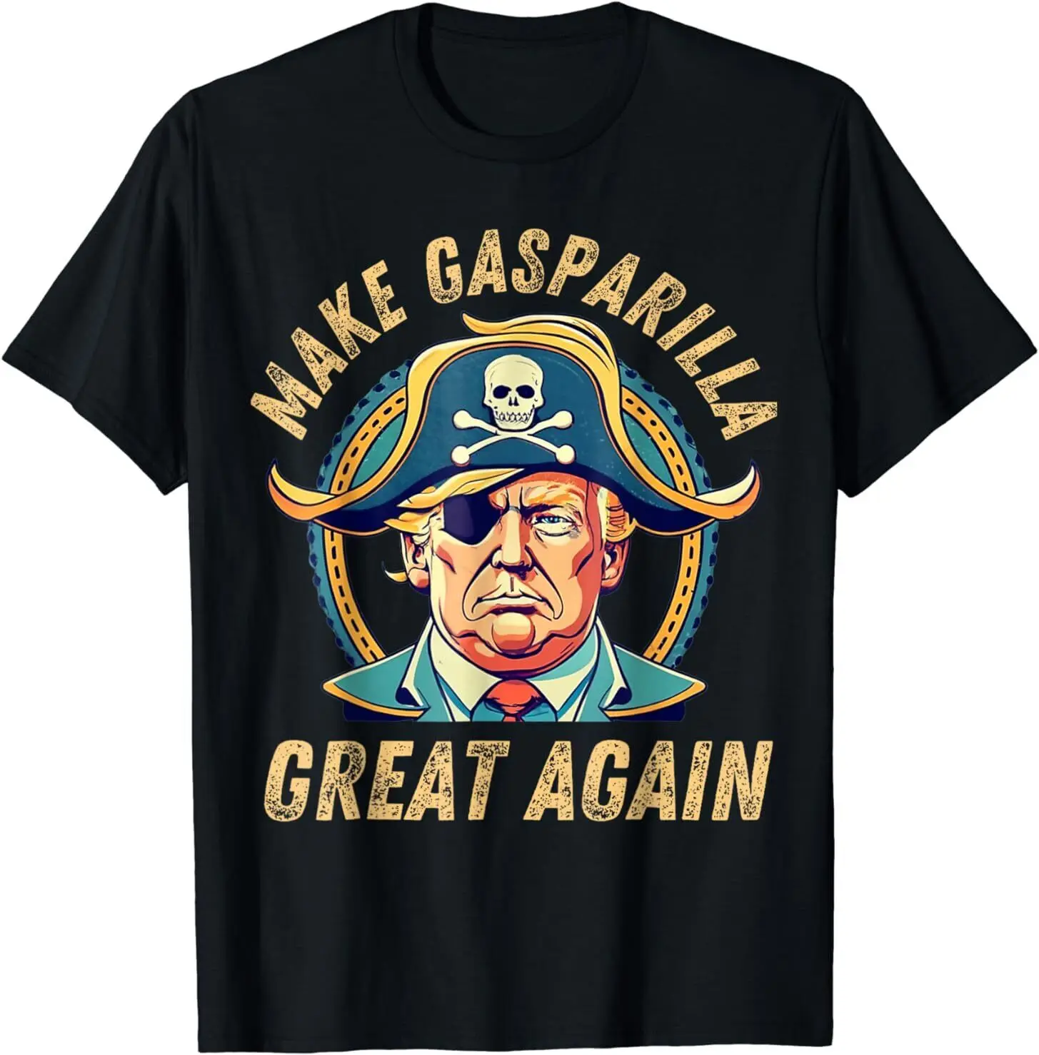 

Забавная футболка с изображением Трампа 2024, с надписью «Gasparilla Great опять»