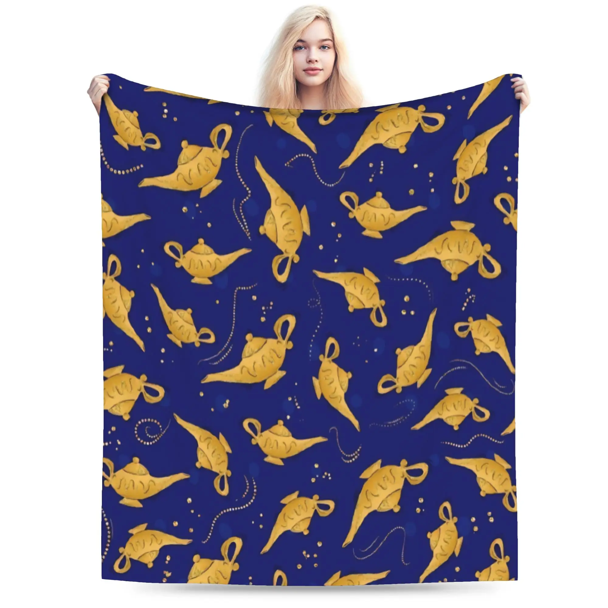 

Novelty Design Aladdin Magic Carpet Blankets Lightweight Thin Flannel Relax Throw Blanket Machine Washable