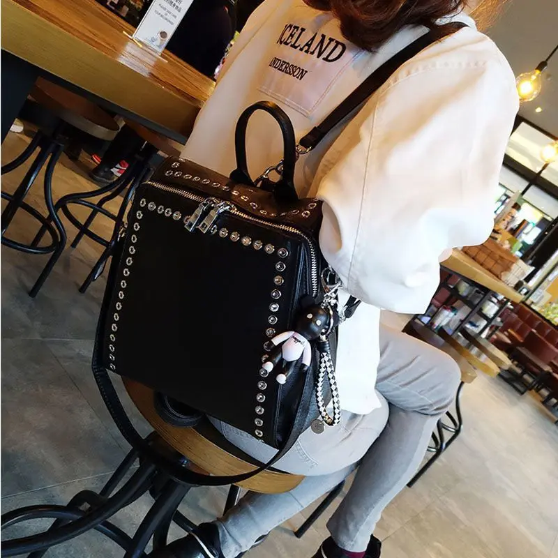 SHELKSBAG حقيبة ظهر جلدية حقيقية متعددة الوظائف للنساء 2025 نمط جديد عادية حقيبة ظهر للسفر حقيبة مدرسية أنيقة #2