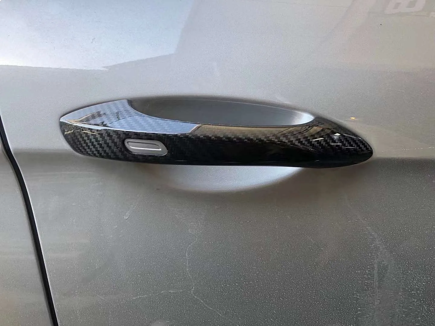 For Porsche Panamera 971 Carbon Fiber Door Handle Cover Dry Carbon Exterior Handle Shell
