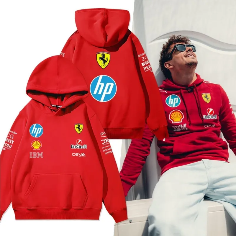ハイエンド-f1-フリートレーシングスーツ服-3d-プリント周辺ルーズレジャーフード付きスウェットシャツフェラーリ-308-gt4-328-gtb-gts-f355
