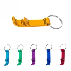 Wholesale Portable Beer Bottle Opener Keychain Mini Pocket Aluminum Alloy Beverage Beer Bottle Opener Wedding Party Favor Gifts