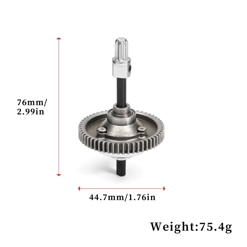 Metal 6780 Complete Center Differential Kit 15+17+19T Pinion Gear for Trxs Slash 4x4 Stampede Rustler Hoss 4x4 Upgrade Parts