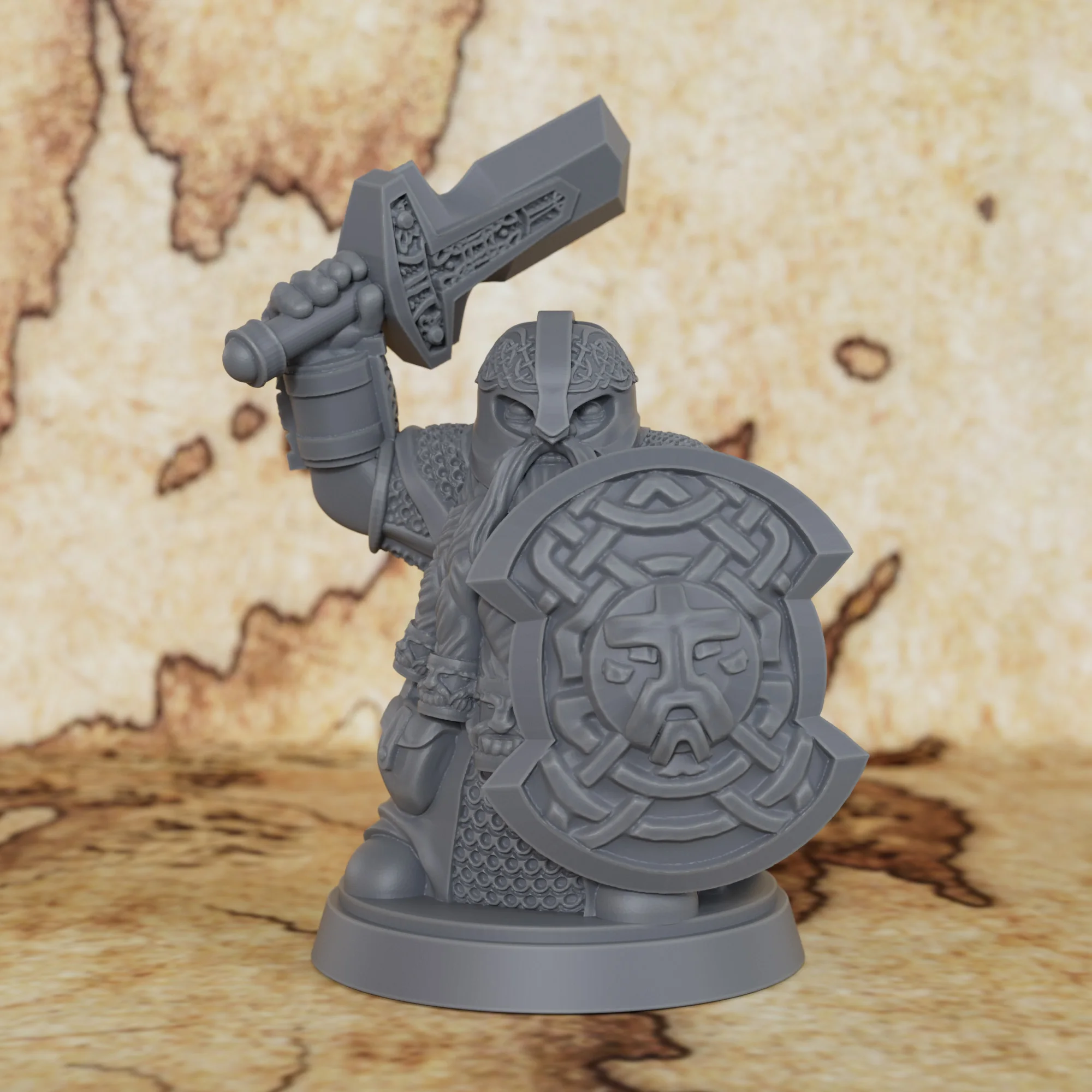 Miniature de lutteur nain fantastique pour la plupart des jeux de rôle – Cadeau de jeu pour les passionnés de stratégie, figurine très collectionnable