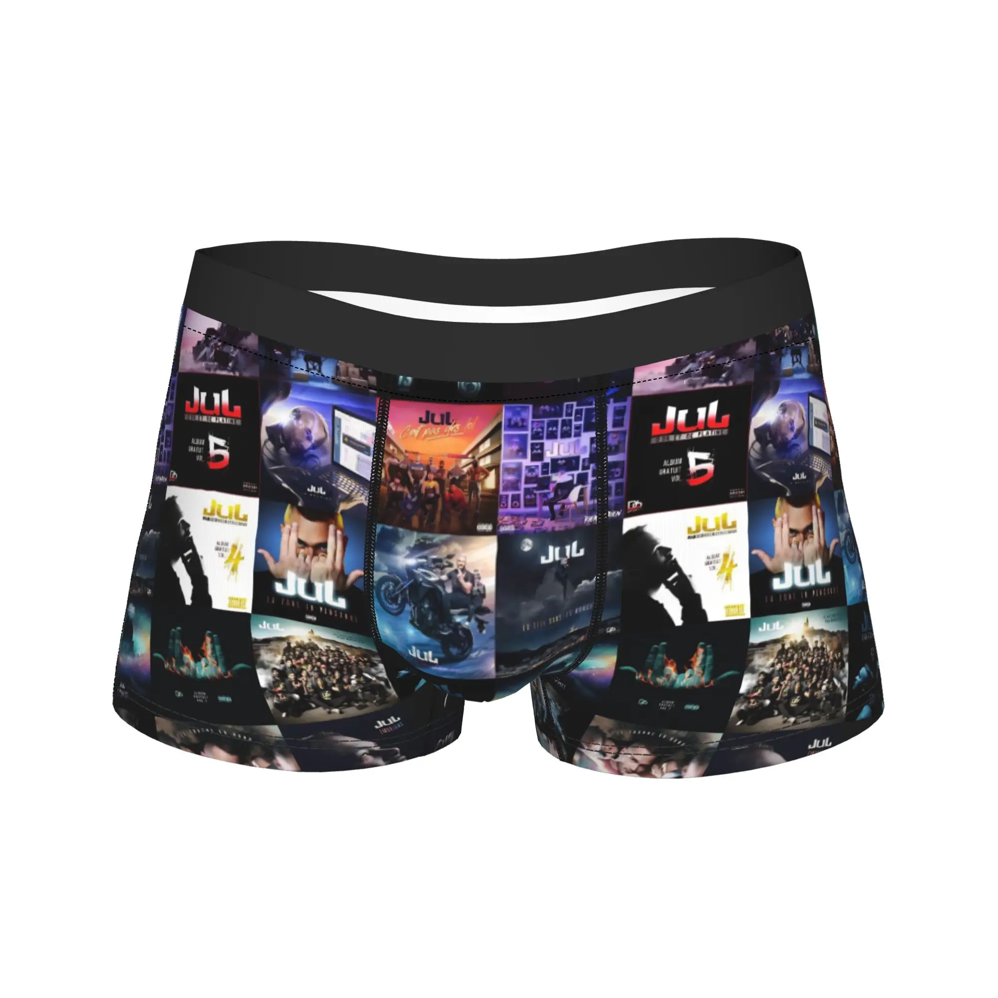 

Мужские трусы-шорты с 3D-принтом Rapper Music JUL Trunk, новинка, хит продаж, большие размеры до 2XL