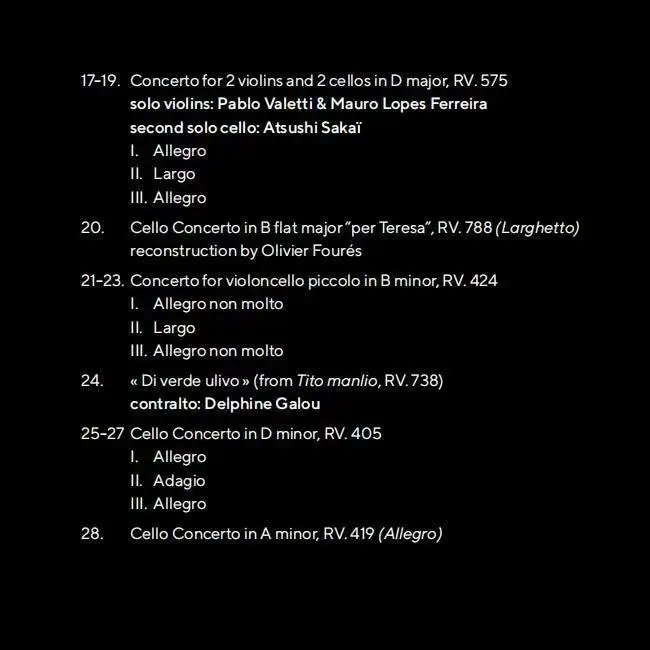 Klassieke Ophelie Nangard Muziek CD Vivaldi I colori dell'ombra Album 2 stuks Muziek Record Cosplay Walkman Auto Soundtracks Box Geschenken