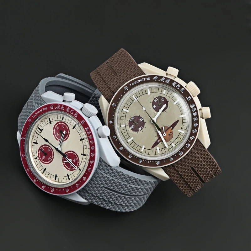 20 مللي متر نهاية منحنية ل أوميغا X سواتش المشتركة MoonSwatch كوكب حزام ساعة اليد ساماستر 300 رولكس حزام الساعات المطاط معصمه سوار