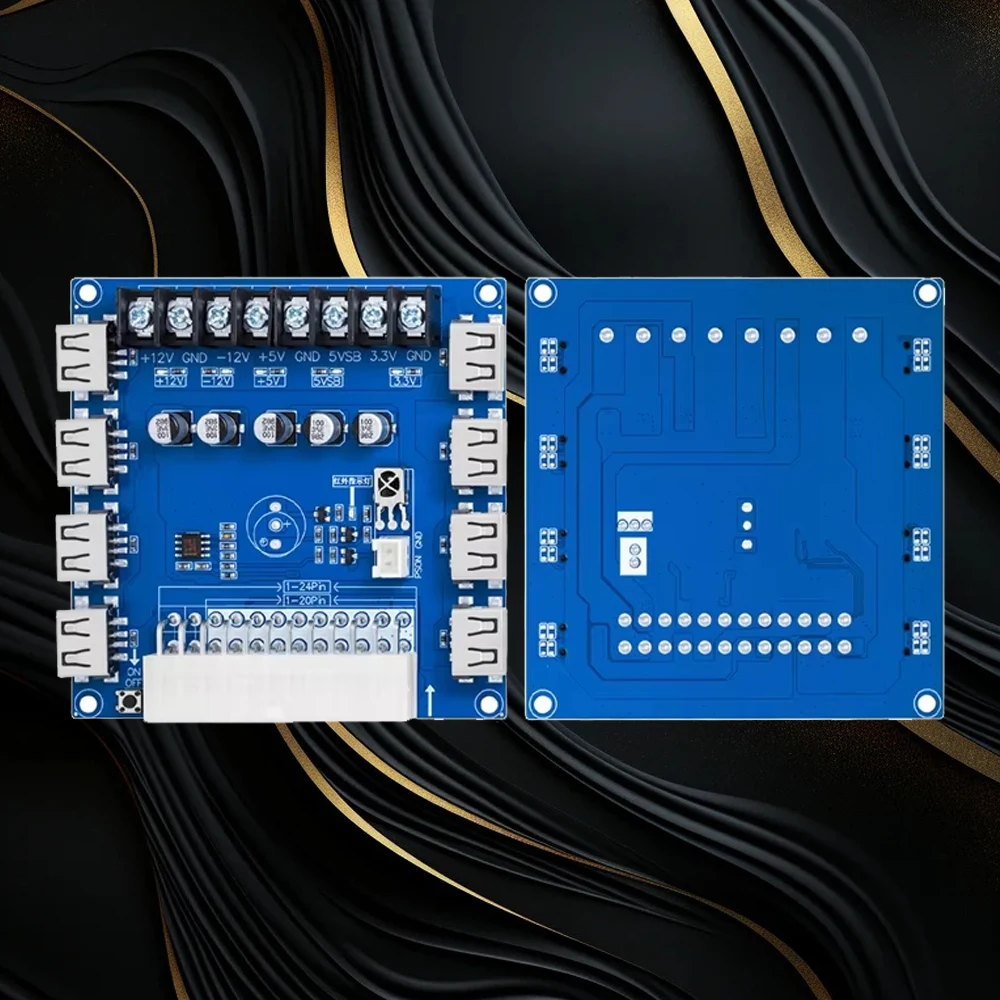 1~3PCS ATX Desktop Power Tap Module: USB Charging Adapter Board with 5V/12V Power Output Wiring for PC Cases