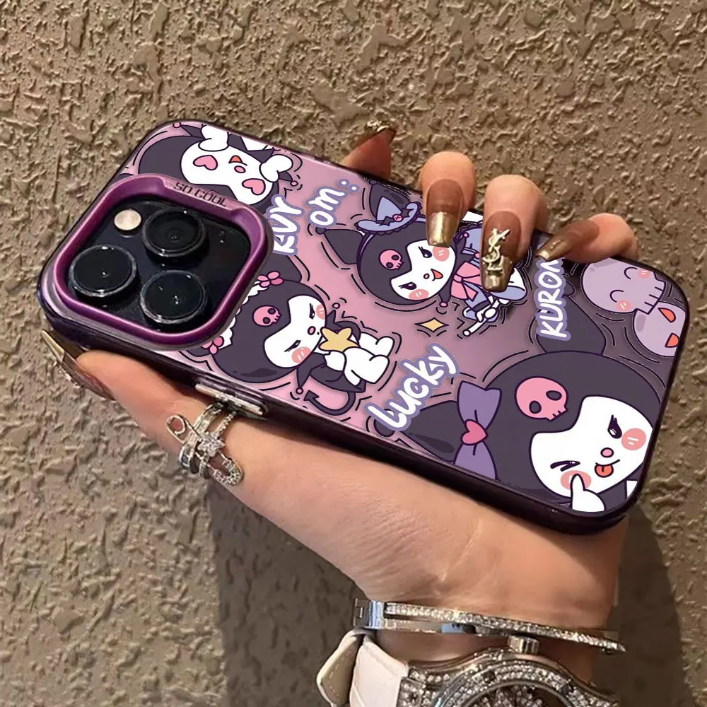 Cartoon Cute Cat Kuromi Cover Phone Case For OPPO REALME 13 12 11 10 9 9I 8 8IC65 C63 C53 C35 C33 C31 C21Y 5G Hard Case Funda