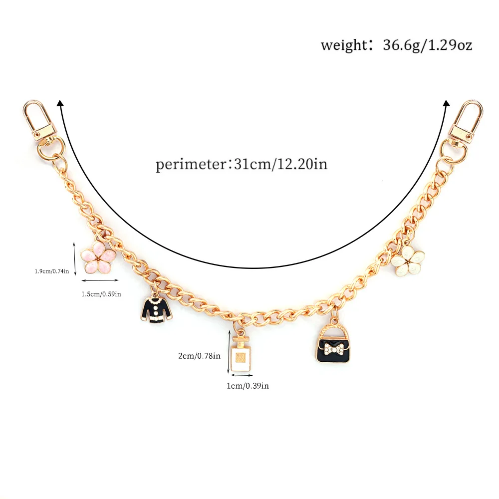 DIY携帯電話ケースアクセサリー、メタルチェーン、レザーキャリングチェーン