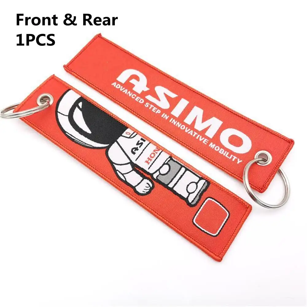 سلسلة مفاتيح السيارة المطرزة مفتاح حزام JDM نمط الحبل ل JS سباق الرياضة نوع أكل النوم سباق كيرينغ الملحقات #4