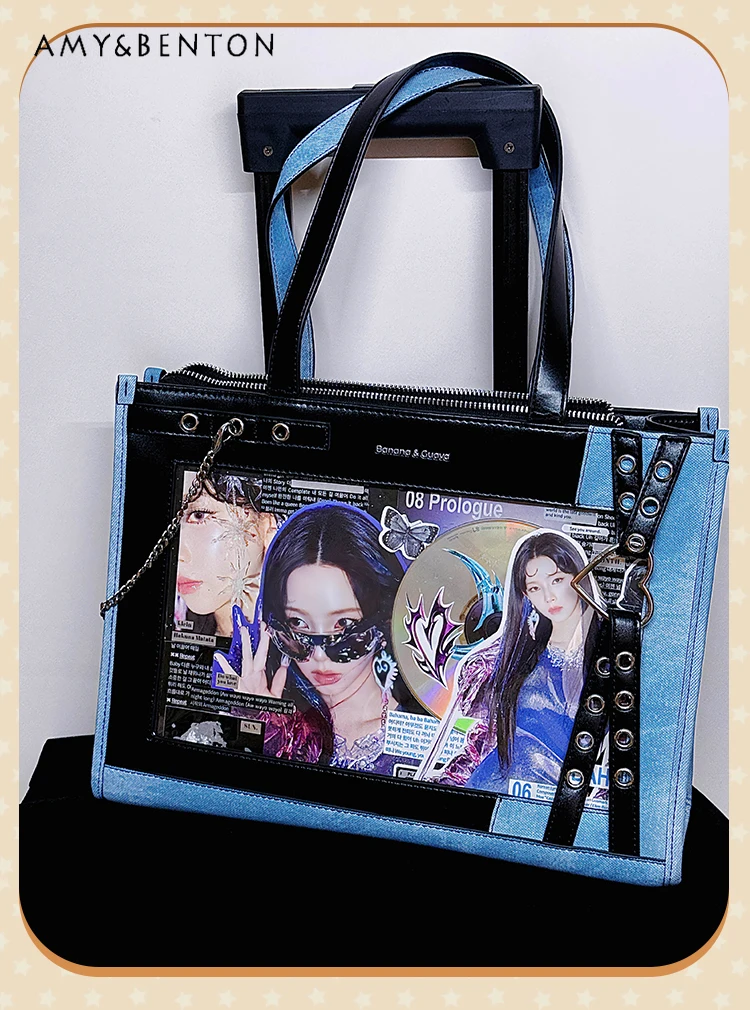

Original Subculture Sweet Cool Two-dimensional Girl Double-sided Itabag Japanese Versatile Messenger Bag High-capacity Handbag