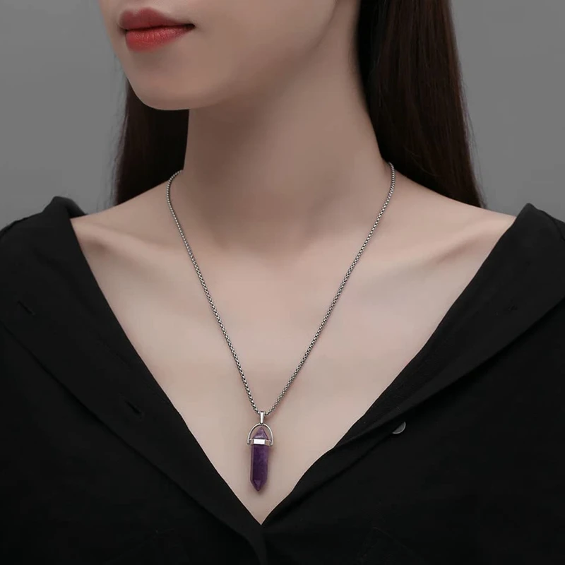 20 Stuks Genezende Kristallen Hanger Bedels Sieraden Maken Natuurlijke Edelsteen Bulk Amethist Obsidiaan Rozenkwarts Carneool