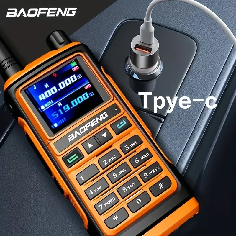 1pc Baofeng UV 17 Walkie Talkies, Four Bands Wireless Frequency Waterproof Two Way Radio, Long Range , Outdoor Supplies