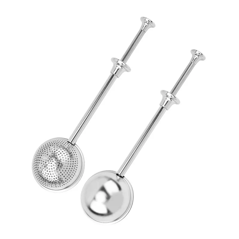 Acessórios para ferramentas de chá de especiarias, bola de filtro reutilizável, saco de chá de metal, filtro infusor ajustável de aço inoxidável