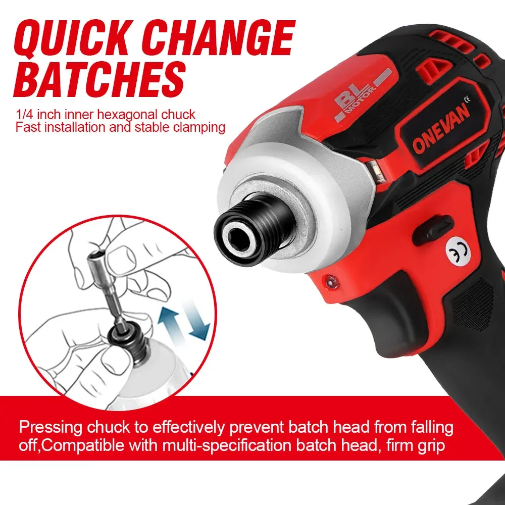 588N.M Brushless Electric Drill Cordless Screwdriver With 3 LED Light 5 Speed Torque Lithium-Ion Battery For Makita 18V Tools