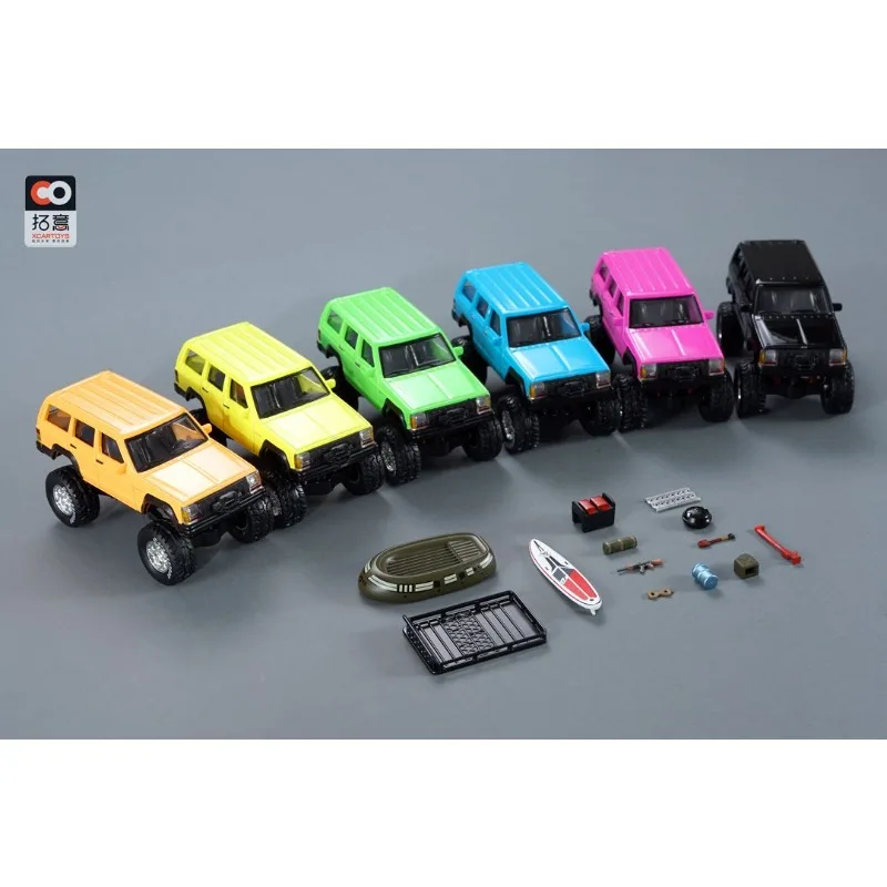 Xcartoys 1/64 Model Samochodu ze Stopu JEEP Cherokee Miniaturowy Pojazd Terenowy Big Foot Ozdoba Samochodowa