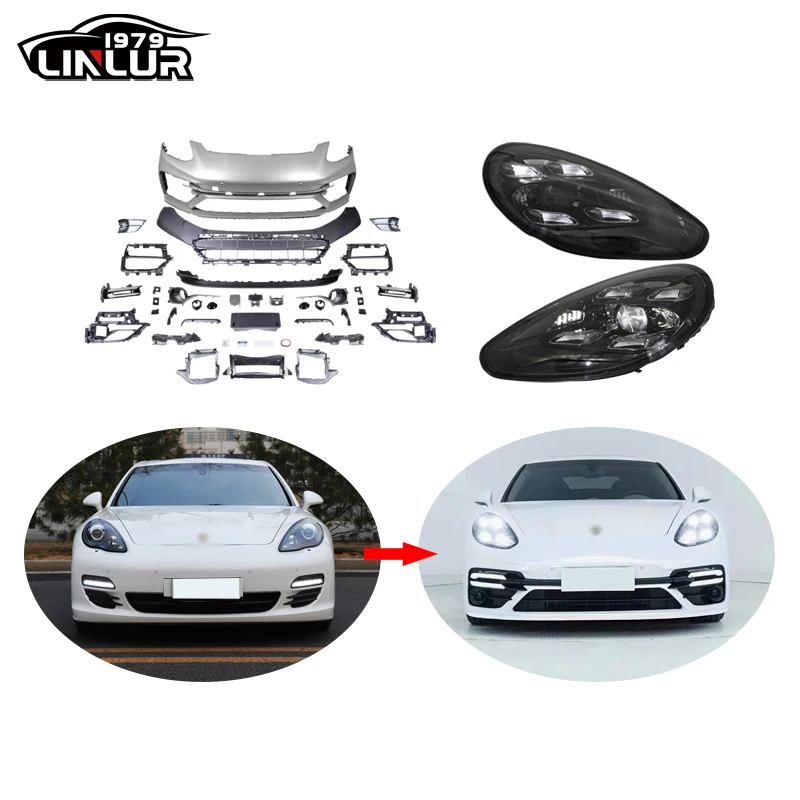 

[1979] 2010 2011 2012 2013 2009 970 970.1 upgrade to 971 led headlights turbos bumper body kit for Porsche Panamera 970