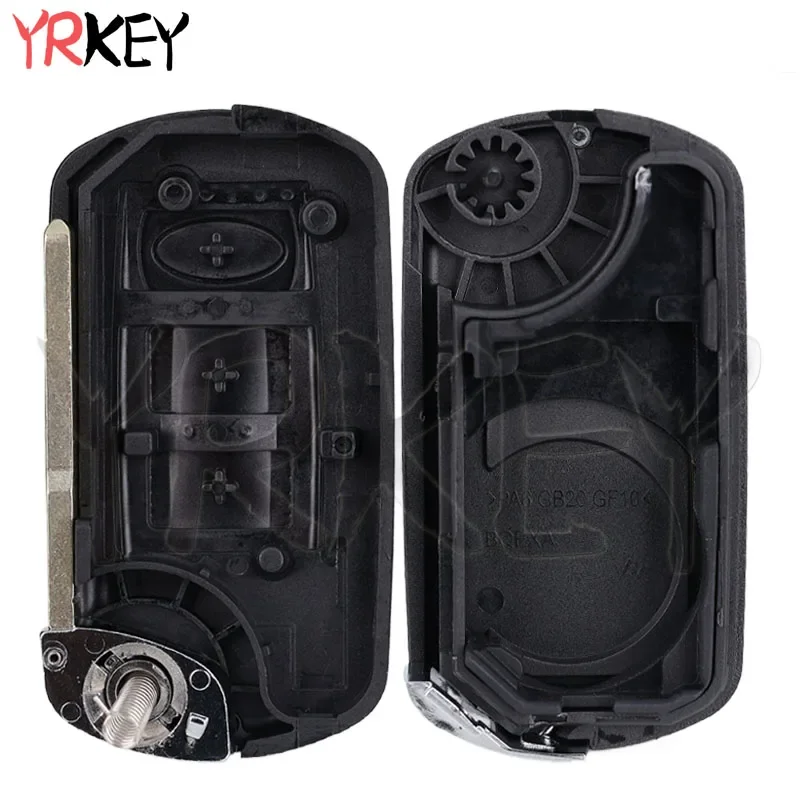 Car Flip Folding Remote Key Fob Shell Case for Land Rover Range Rover Sport Vouge 2005-2010 Discovery 3 LR3 Car Key 2 Buttons