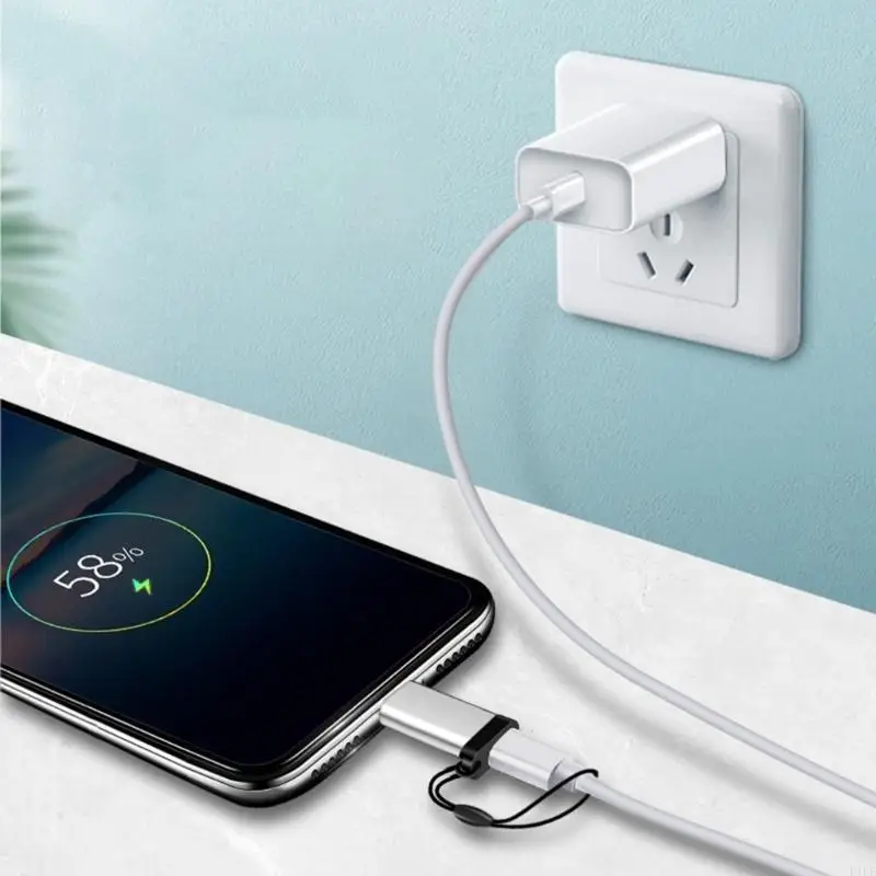 

E1PF небольшой USB C к микро USB -адаптеру Портативный тип C Женский разъем Micro USB -конвертер для зарядки и синхронизации