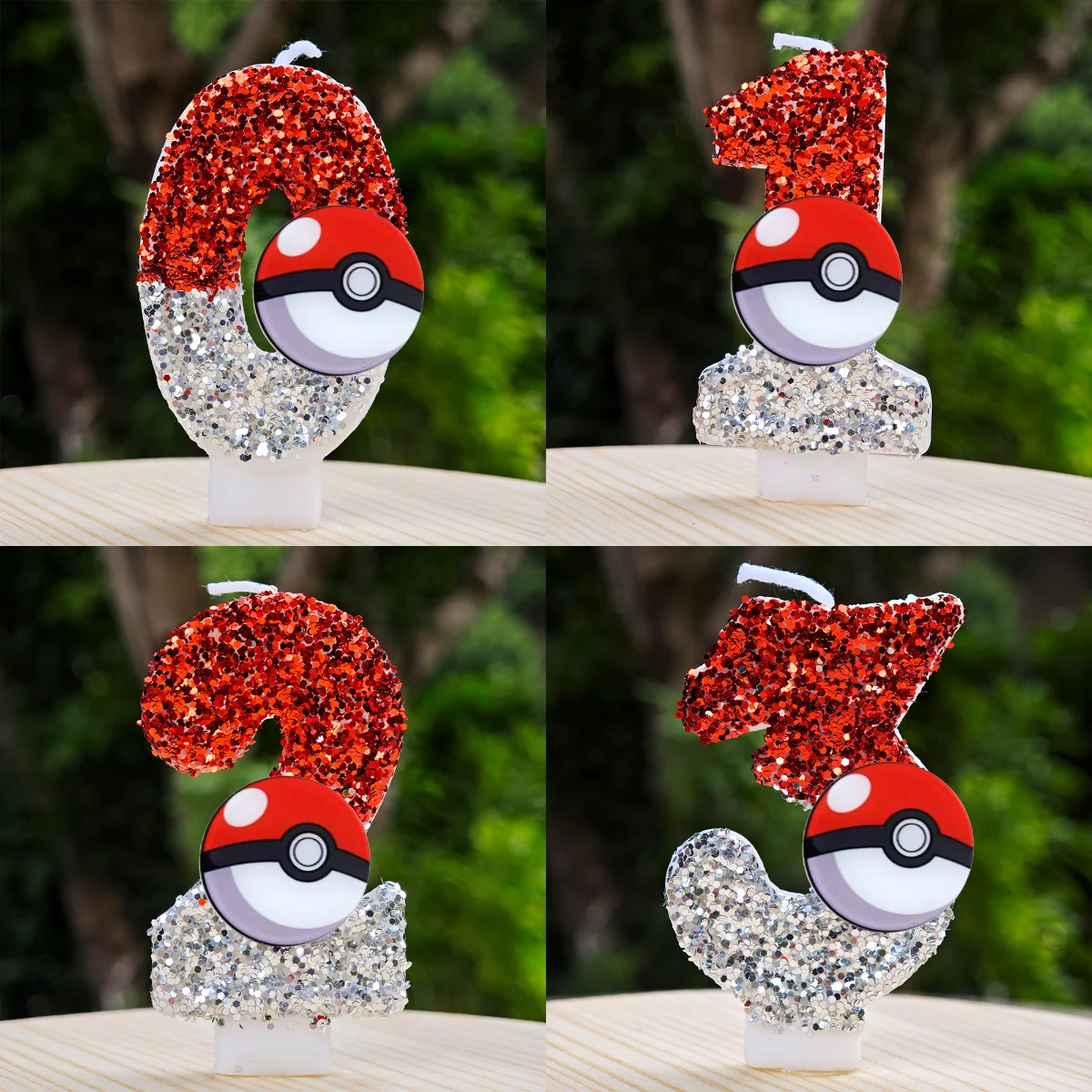 Niedliche, von Kawaii inspirierte Pikachu-Geburtstagskerze, einzigartiges Kuchendekor für Geburtstagsfeiern