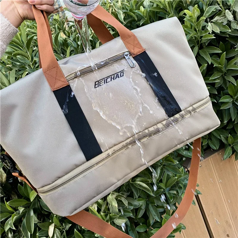 Bolso deportivo de gran capacidad para hombre y mujer, bolsa de mensajero impermeable, seca y húmeda, envío directo