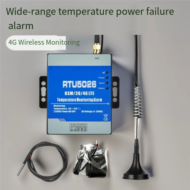A99E-RTU5026 GSM 3G 4G LTE Wireless 4G Version Power Outage Temperature Monitoring -55-125 ° Power Outage Protection US Plug