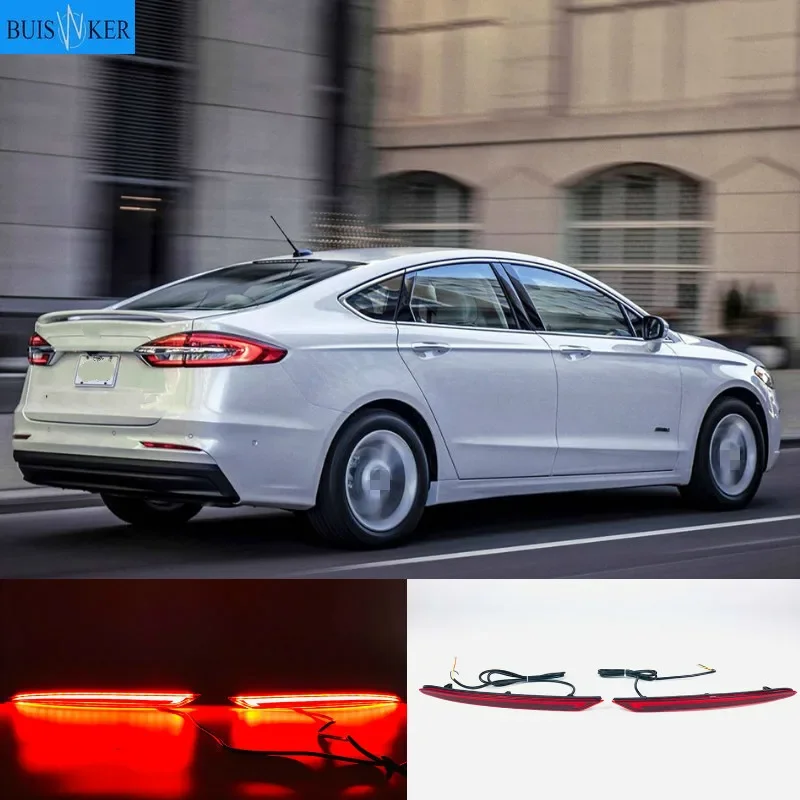 

Multi-function LED Bumper Light Rear Fog Lamp Brake Light Turn Signal Light Reflector For Ford Mondeo Fusion 2019 2020