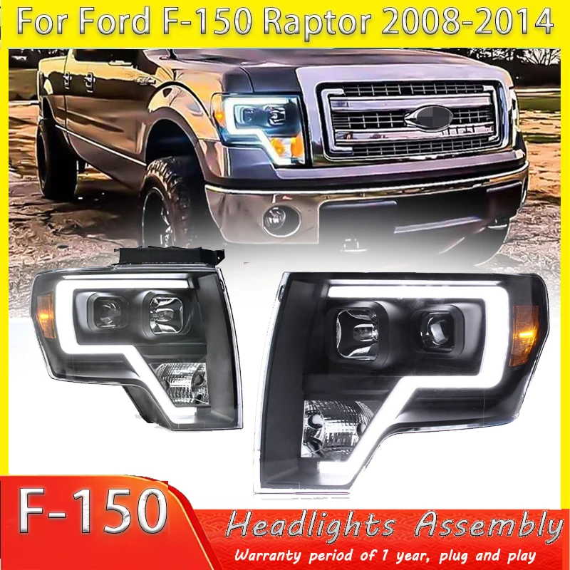 

Для Ford F150 Raptor 2008-2014 Автомобильные светодиодные фары Автоматические фары заднего хода Противотуманные фары Передние фары DRL Plug and Play IP67 2 шт.