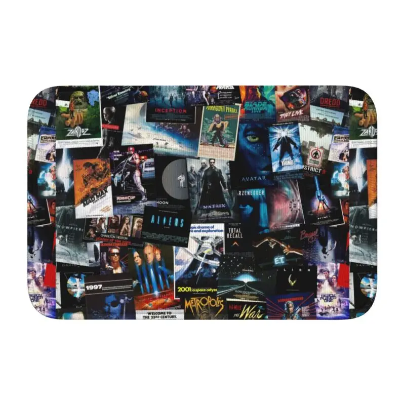 Personalized Sci-Fi Movie Posters Doormat Mat Anti-Slip Vintage Cinema Theater Film Gift Bath Kitchen Balcony Rug Carpet Footpad