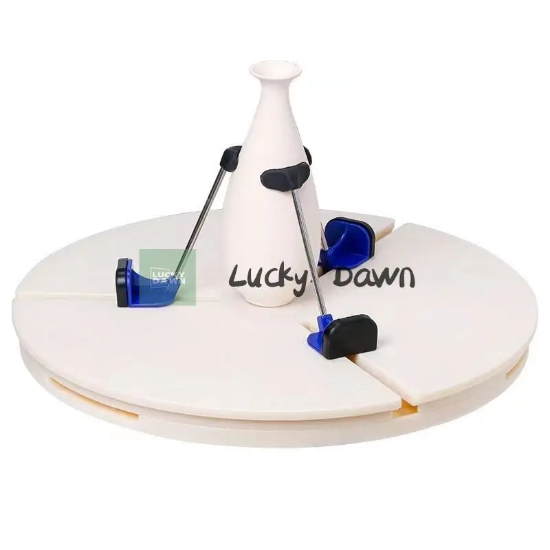 

Ceramic Triangle Trimming Clamp Automatic Centering Teaching Trimming Artifact Vase Bowl Cup Novice Embroidery Tool