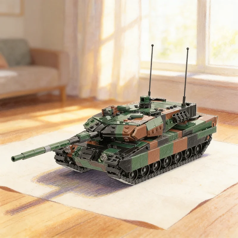 920 pièces de blocs de construction MOC Léopard, jouets d'architecture, idée créative de bricolage, briques, cadeaux d'anniversaire et de Noël pour enfants, éducation