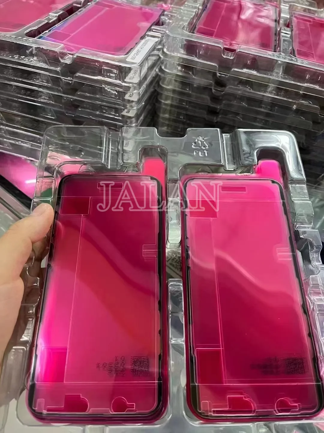 200pcs Fully Original Waterproof Sticker Frame Stickers For iP6 7 8 Plus X Xs Xs max Xr 11 Pro Max Tape Red Film Adhesive