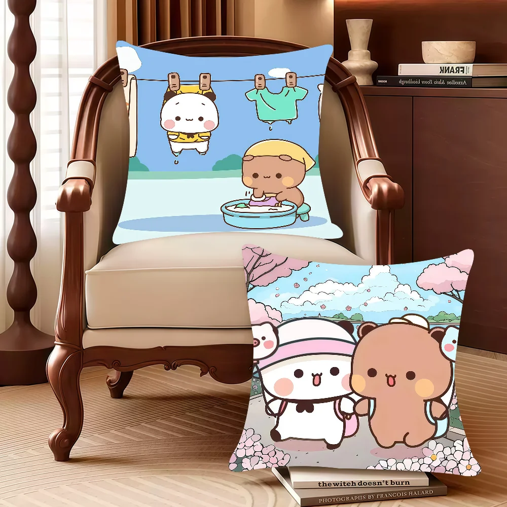 

Panda Cute BuBu DuDu Pillow Case Decor Protective Covers Comfortable Soft For Sofa Living Room Home Office