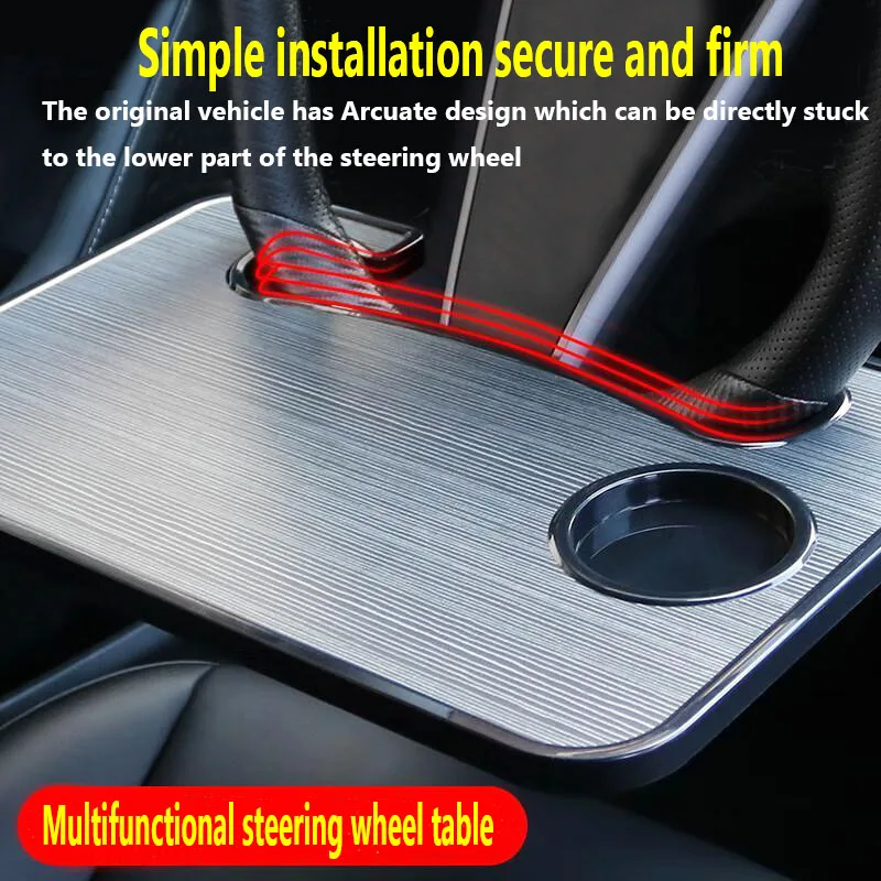 Multifunction Auto Car Table Steering Wheel Drinks Food Coffee Holders Tray Vehicle Mount Laptop Bracket Plate Car Accessories