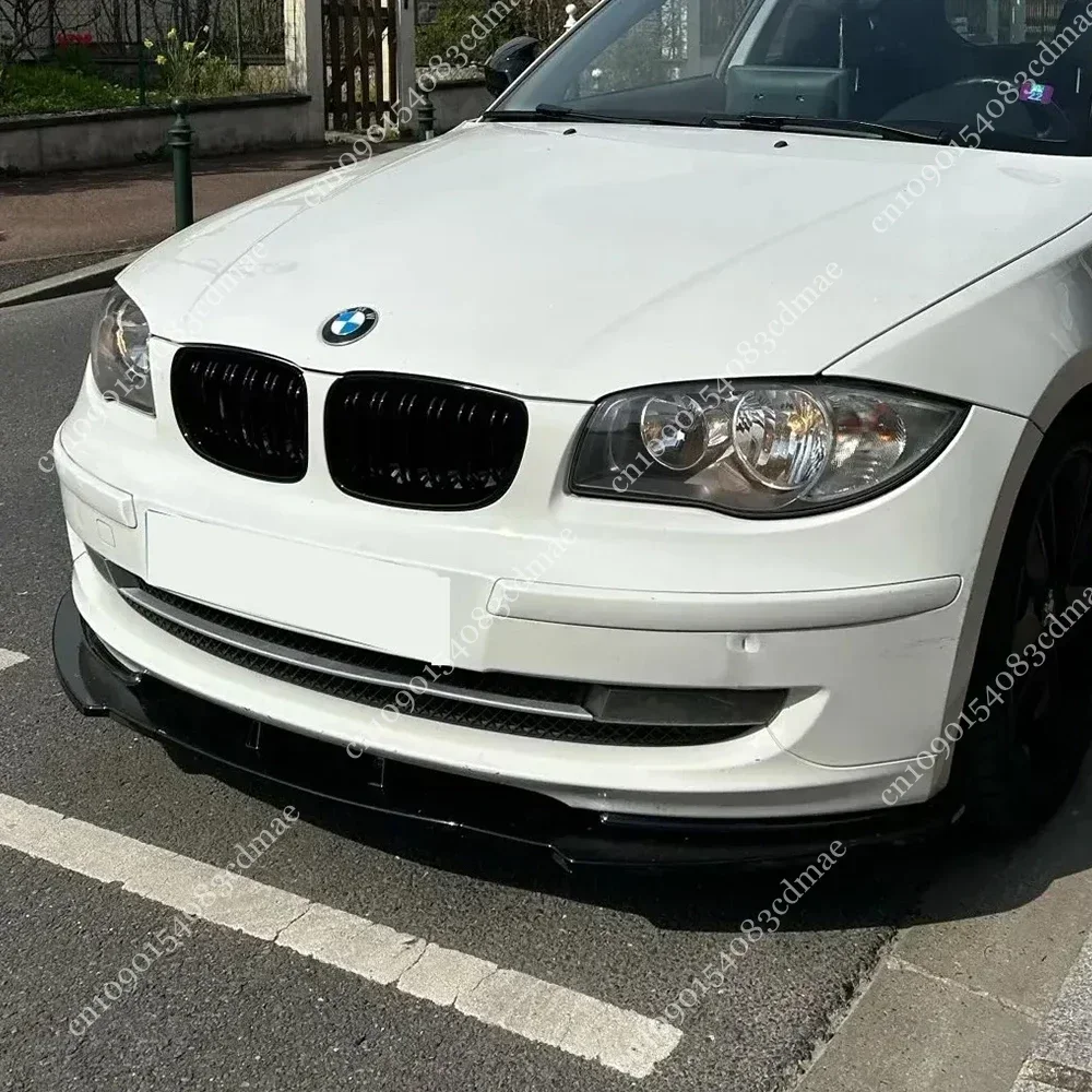 For BMW 1 Series E81 E82 E87 E88 3PCS Front Bumper Lip Diffuser Splitter Spoiler 120i 116i 118d 120d 2007-2011 Bodykit Tuning