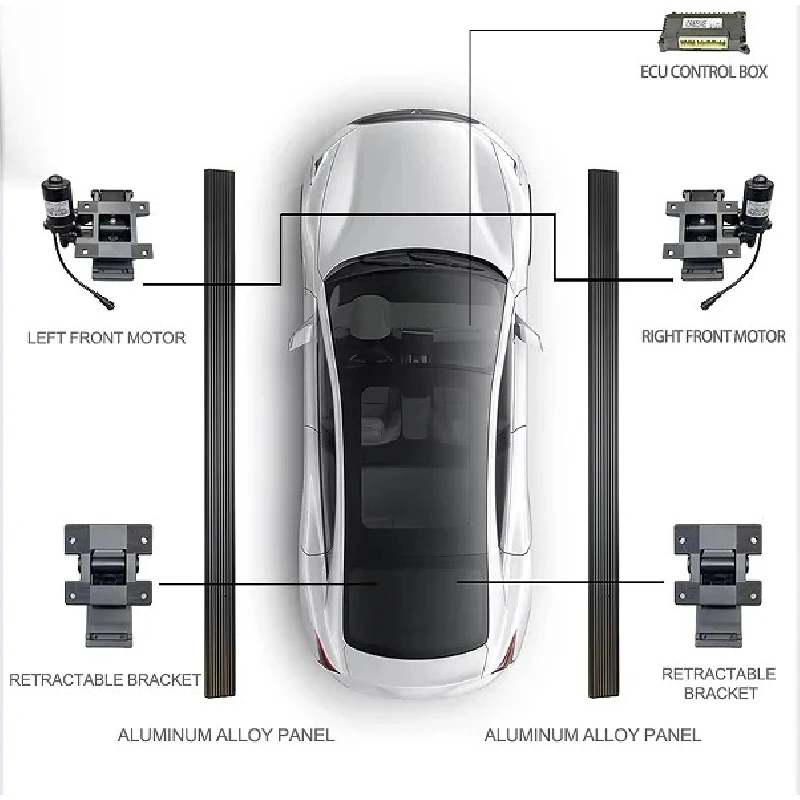 Customized Intelligent Electric Retractable Side Steps Running Boards Mod Accessories High Quality