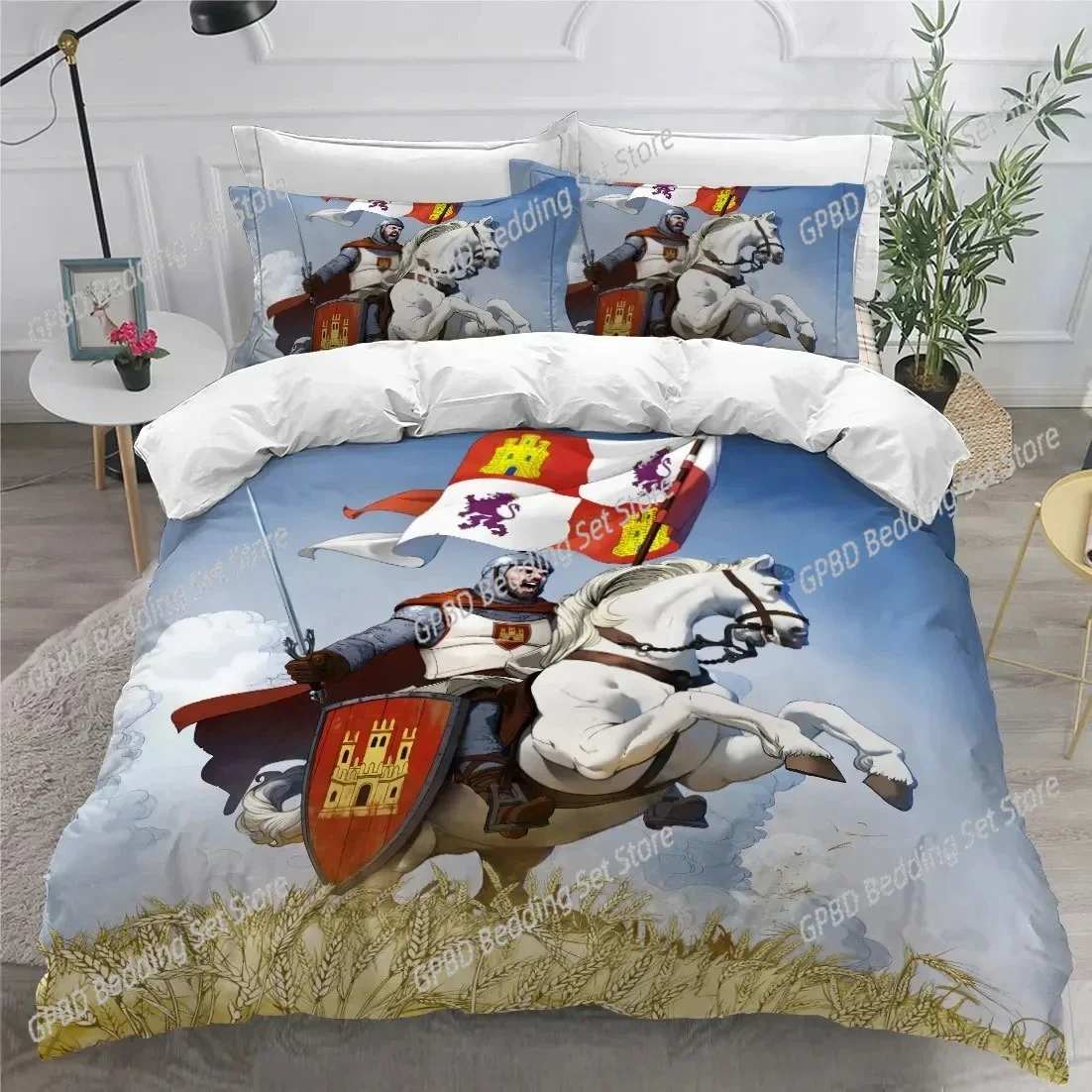3D Print Holy Knights Comfortable Duvet Quilt Cover Pillowcase Bedding Set Children Bedroom Decoration Home Textile
