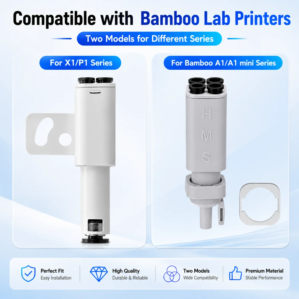 Bamboo Lab A1/A1Mini/X1/P1 AMS Lite Filament-Hub Fünf-Wege-Komponenten Verbrauchsmaterialien Mehrfarbendruck Verbindet 4 Zuführmodule