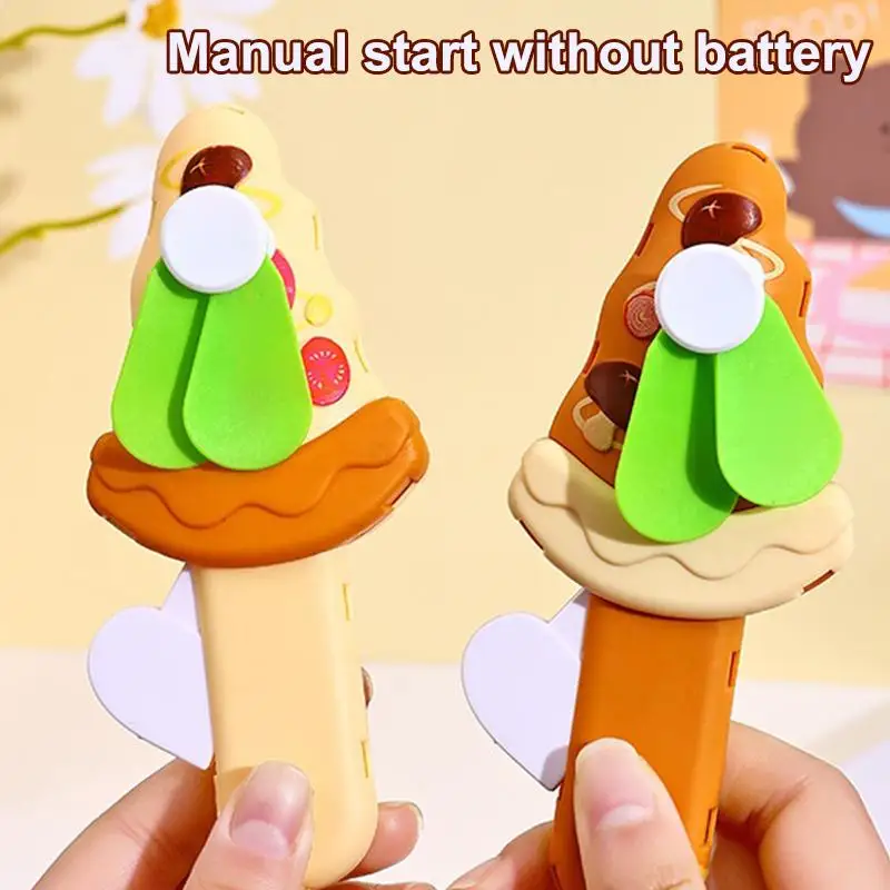 

Случайный 1 шт. ручной вентилятор для детей, в форме мультяшного животного или пончика, миниатюрный, ручной, игрушечный, подарок для школы, приз для класса