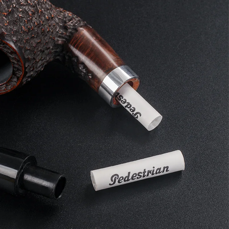 10 Pcs/Locket Activated Carbon 9mm Smoking Pipe Filter Mouthpiece Tobacco Pipes Adsorption Filtlers Smoking Health Accessories