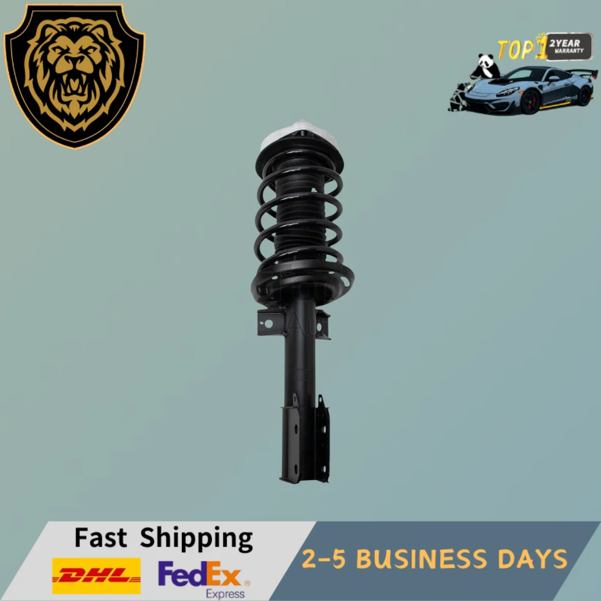 2X Fit Mercedes Benz X204 GLK250 GLK350 2010-2015 Front Shock Strut Assys 4MaticA2043230600, A2043230500, A2043231800, A20432027