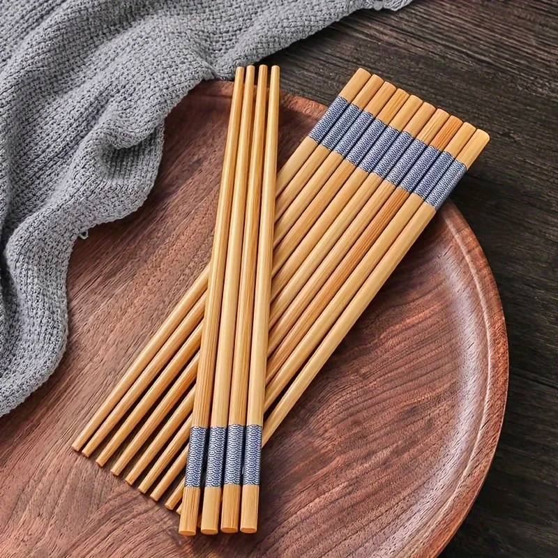 Bamboo Bamboo Print Chopsticks, Reusable Long Chinese Food Chopsticks, Tableware, Natural and Healthy for Restaurants,Gourmets,Noodles - Aliexpress Deal