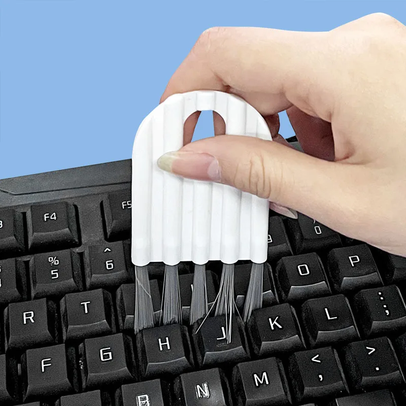 Five head gap cleaning brush | Keyboard headphone jack car air outlet dust collector