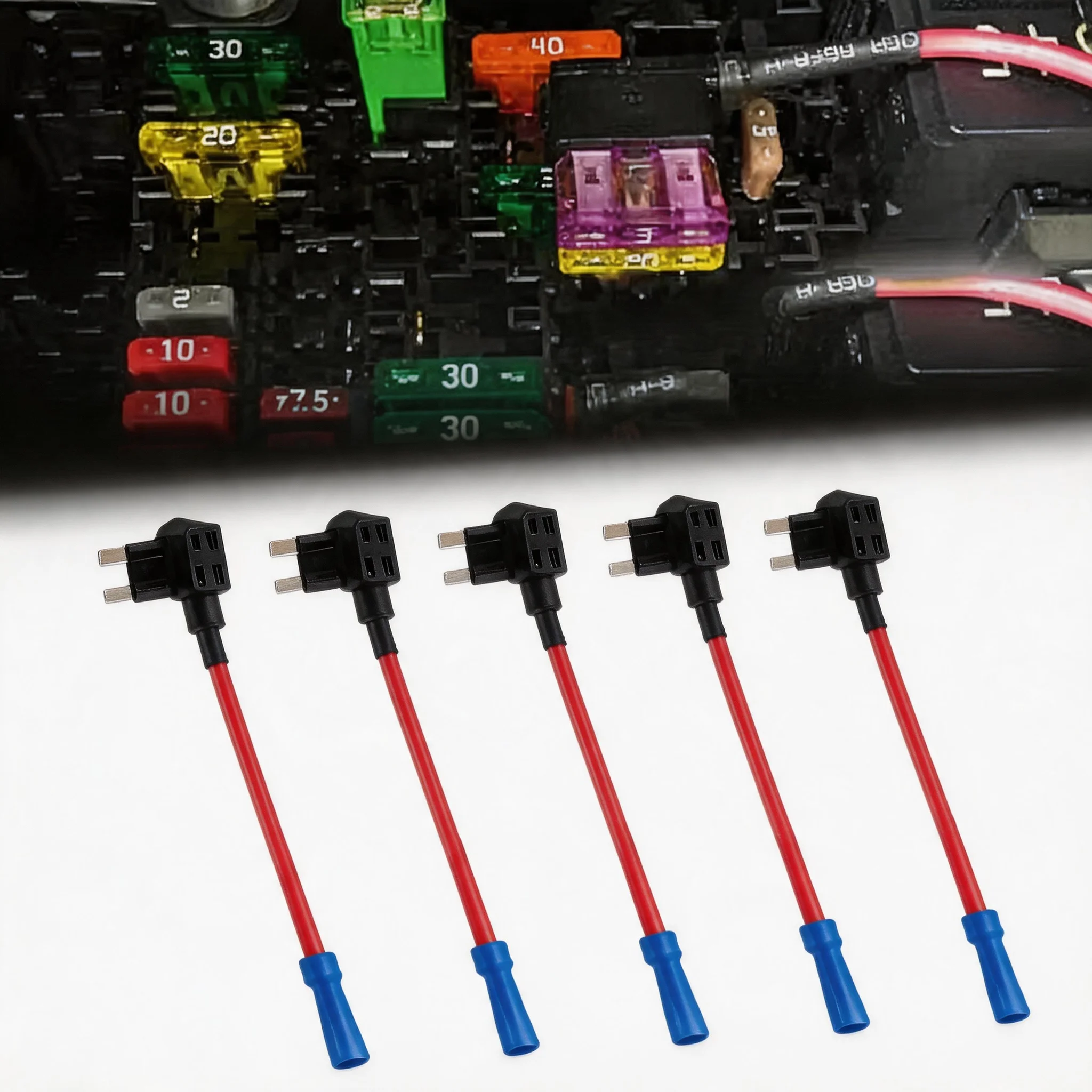 APM Tap Mini Blade Micro 5/10Pcs Add-a-Circuit Adapter 12V Car Fuse Box Holder Auto Motri Insurance ATM Adapter Universal