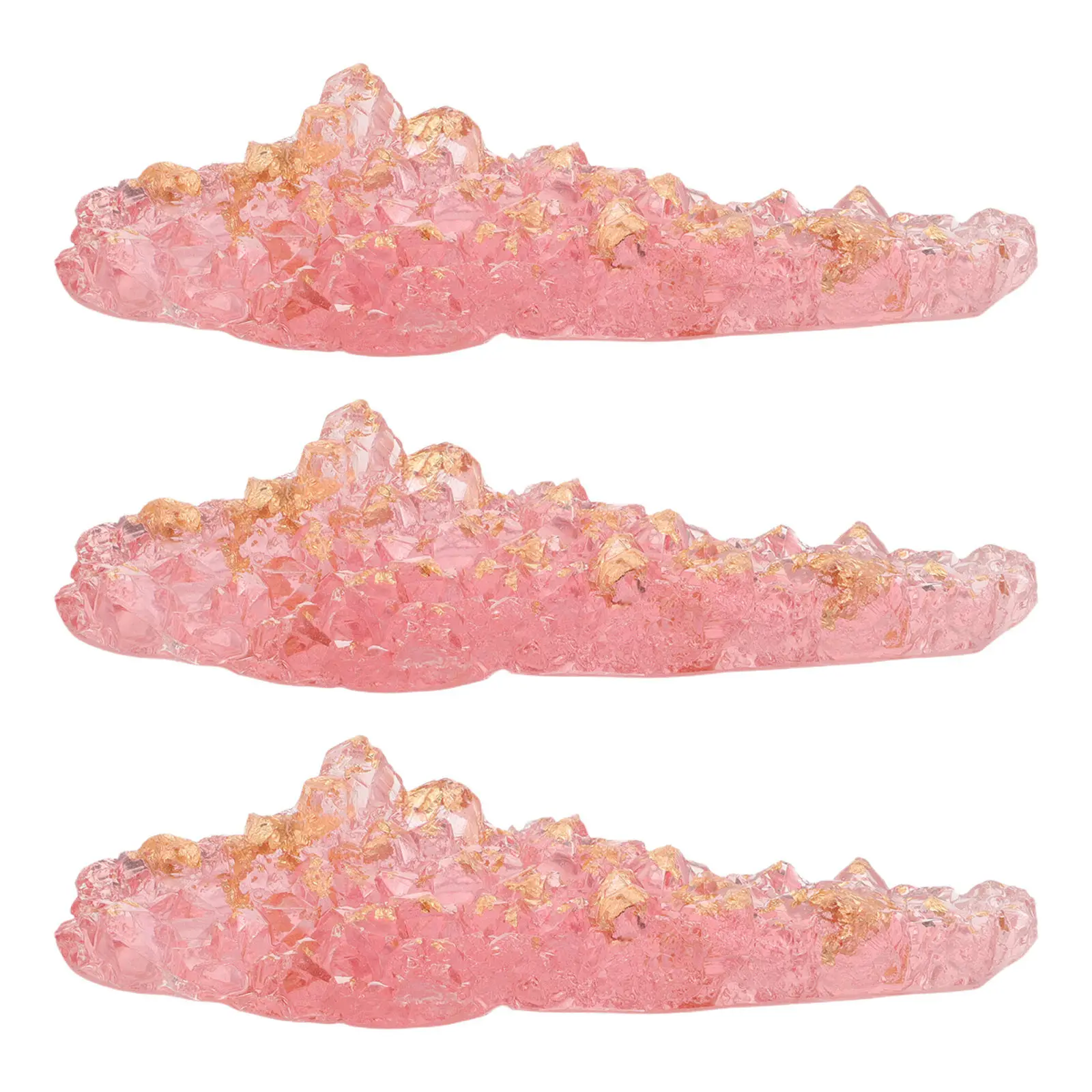 

Набор из 3 прозрачных подставок для кистей и ручек с золотыми блестками, акриловый органайзер для маникюра, рисования и макияжа